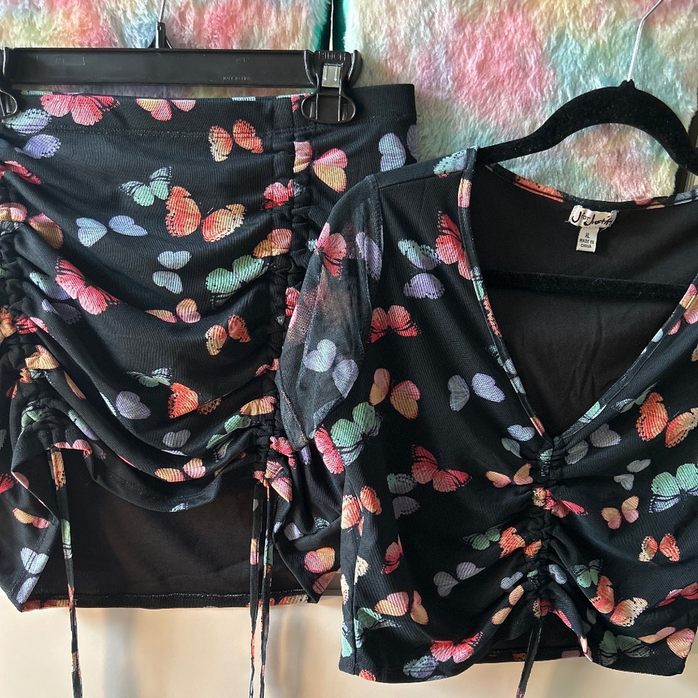 Adorable matching butterfly set